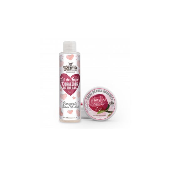 Mon rebotica Gel de bain pack fraise 200ml + crème d'églantier 50ml