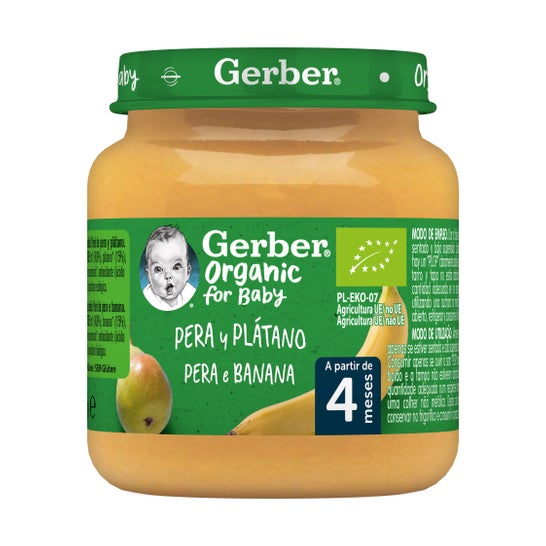 Gerber Organic Poire et Banane 125g
