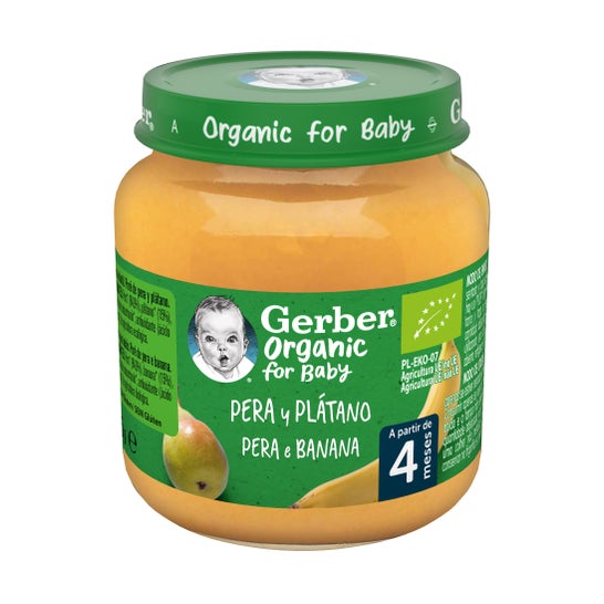 Gerber Organic Poire et Banane 125g