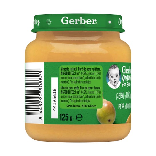 Gerber Organic Poire et Banane 125g