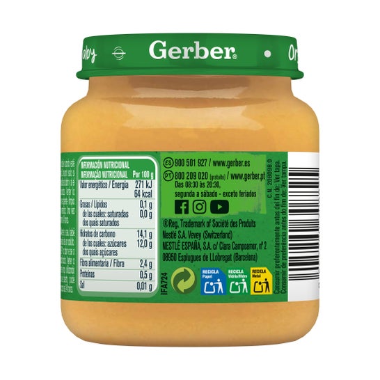 Gerber Organic Poire et Banane 125g
