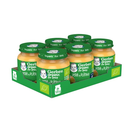 Gerber Organic Poire et Banane 125g