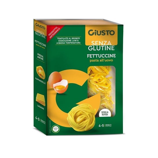 Giusto Sans Gluten Fettuccine Pâtes aux Oeufs 250g