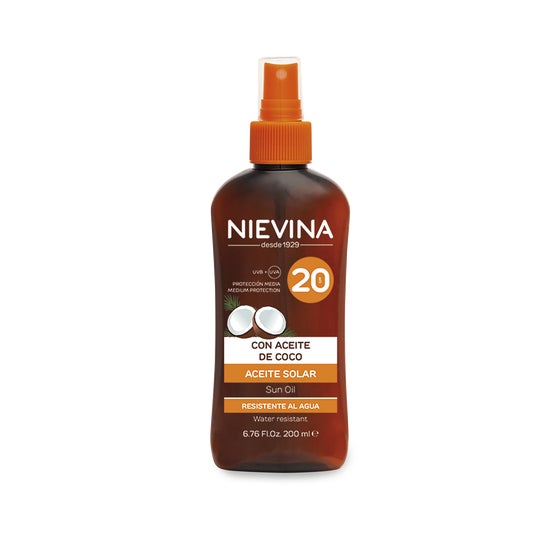 Nievina Huile Solaire à l'Huile de Coco Spf20 200ml