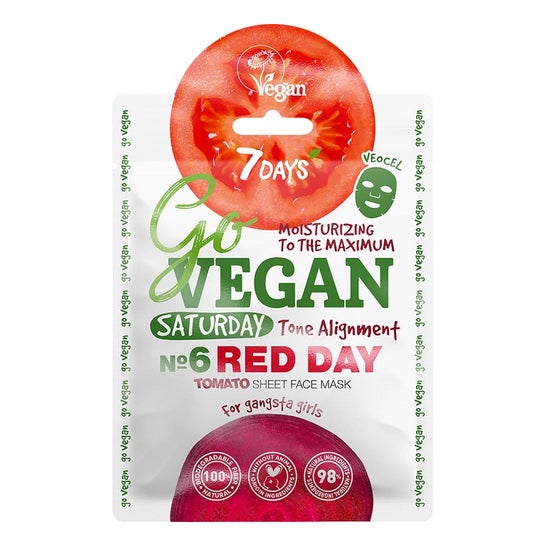 7Days Go Vegan Masque Tissu Teint Parfait Vegan 25g