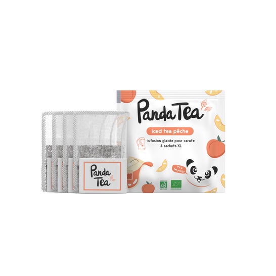 Panda Tea Iced Tea Pêche Bio XL 4 Sachets