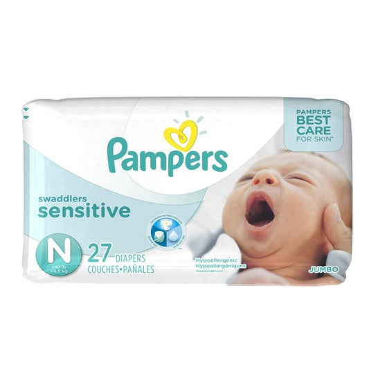 Pampers Couches New Baby Unisex 27uts