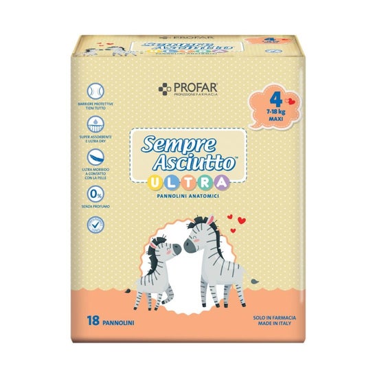 Profar Always Dry Ultra Mini Diapers 7-18kg 18uts