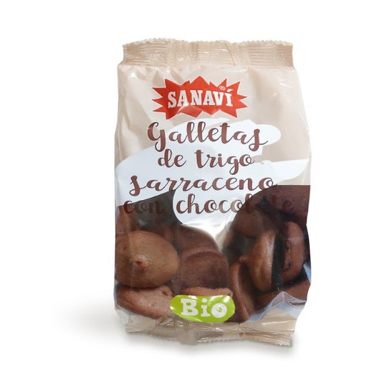 Sanavi Biscuit de Bl� Sarrasin avec Chocolat 200g