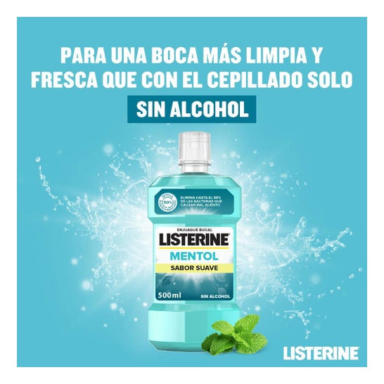 Listerine Menthol Goût Plus Léger 500 ml