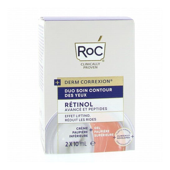 RoC Derm Correxion Dual Eye Cream Advanced Retinol & Peptide 2x10ml