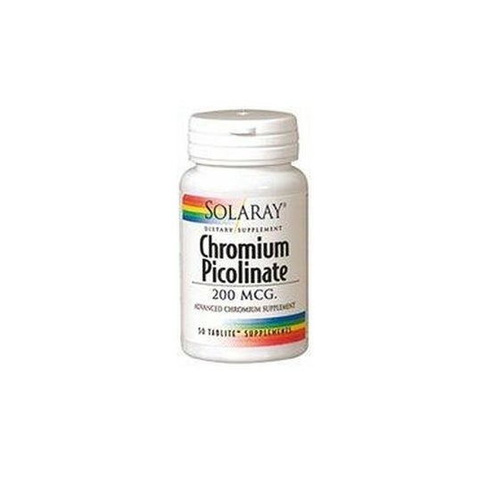 Solaray Chrome Picolinate 200 Picolinate 200 50 comprimés