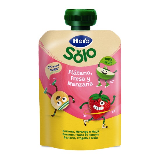 Hero Solo Banane Fraise et Pomme 100 g