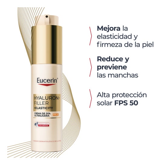 Eucerin Hyaluron-Filler + Elasticity Crème Jour Ultra Légère SPF50 50ml