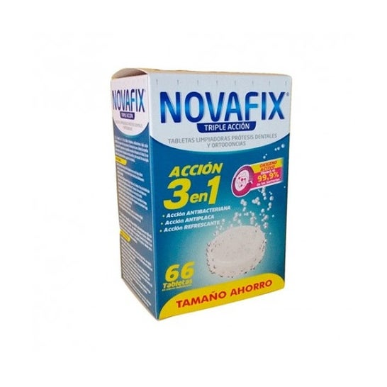 Novafix Comprimés de nettoyage à triple action Nettoyage de comprimés