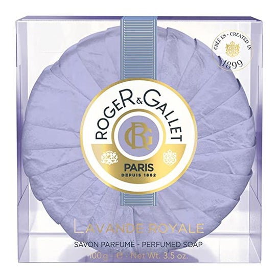 Roger & Gallet Savon Parfumé Lavande Royale Boîte Voyage 100g