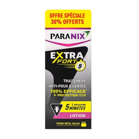 Paranix Extra Fort Anti-Poux et Lentes Lotion 200ml + 30%