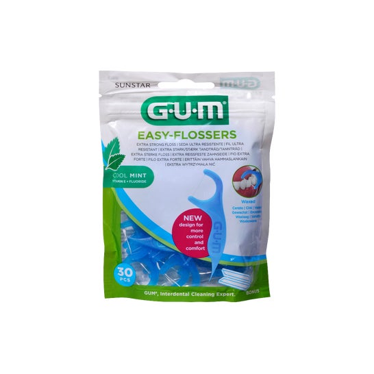 GUM Easy-Flossers Applicateurs de Fil Dentaire 30 Unités