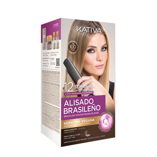 Kativa Kit Alisado Brasileño Cabellos Rubios