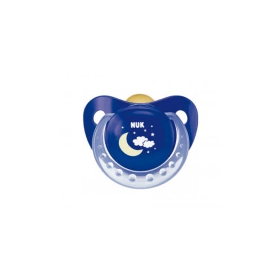 Tétine de nuit anatomique Nuk en latex pour tétine de nuit 1ud