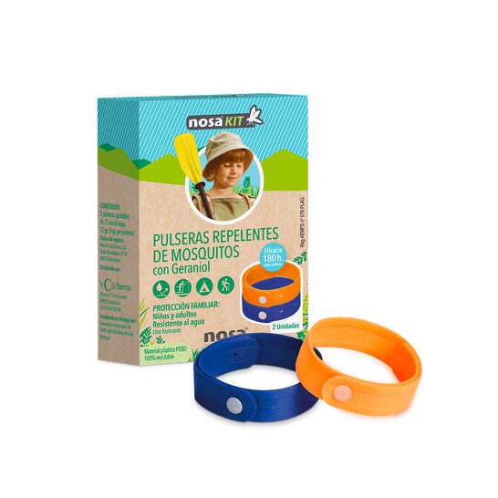 Nosakit Mosquito Repellent Bracelets 3 pcs Bleu-orange
