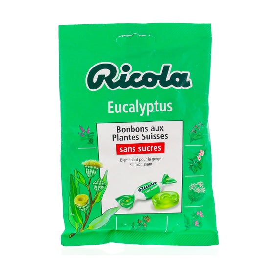 Bonbons aux herbes Ricola Eucalyptus sans sucres 2x50g (100g) acheter à  prix réduit