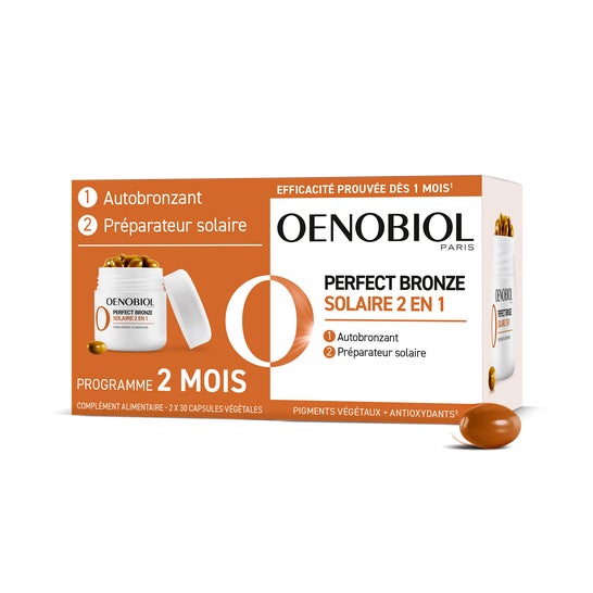Oenobiol Perfect Bronze Solaire 2 En 1 2x30 Capsules Végétales