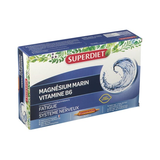 Super Diet Magnésium Marin Vitamine B6 20 Ampoules