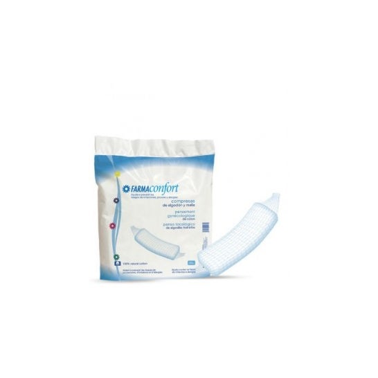 Pharmaconfort cotton pads and mesh 20Uds