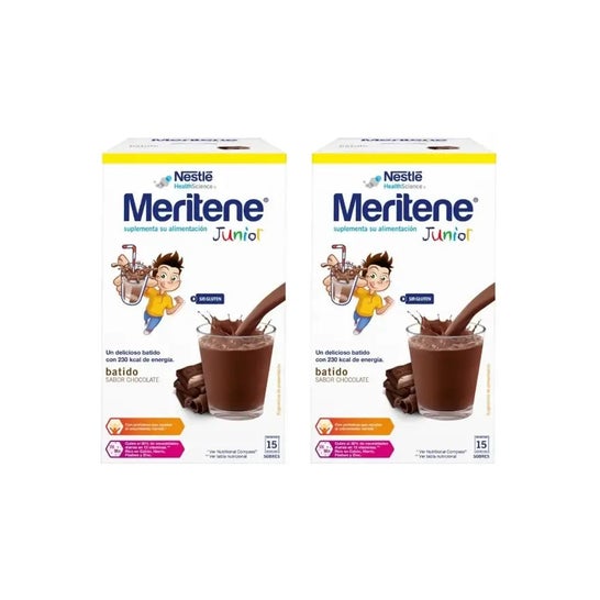 Meritene Junior milkshakes au chocolat 2x15sphères Meritene Junior milkshakes au chocolat 2x15sphères