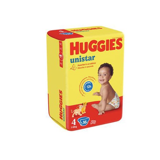 Huggies Unistar Maxi Couches Taille 4 7-15kg 16uts