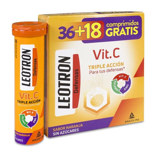 Leotron Vitamine C Orange 54 Comprimés