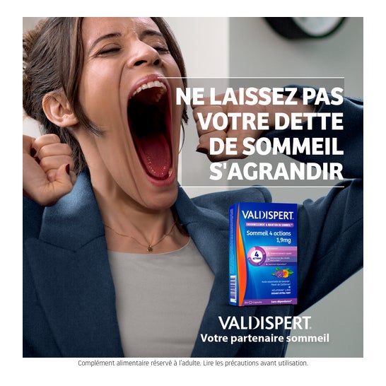 Valdispert Sommeil 4 Actions 1,9mg 30 Capsules