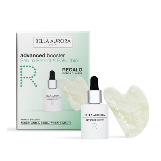 Bella Aurora Adv Booster Rétinol Bakuchiol 30 ml + Gua Sha Jade