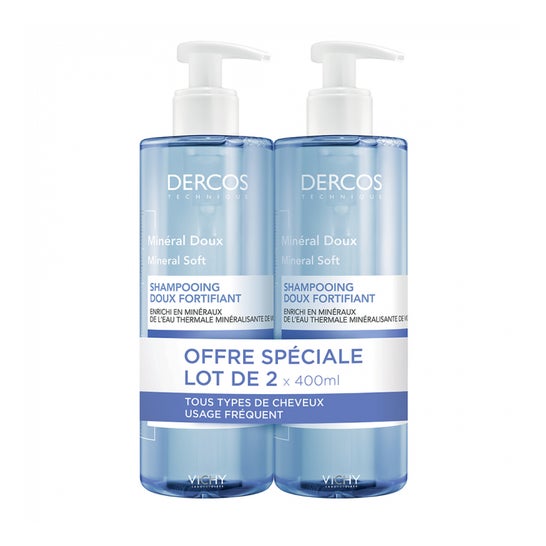 Dercos Pack Shampooing Mineral Doux 2x400ml