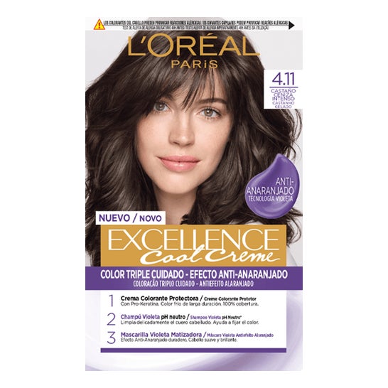L'oréal Excellence Teinture Cheveux N4.11 1 Unité