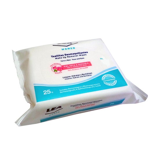 Lire Women's Makeup Remover Wipes Wipes Rose Hip Pack 25u