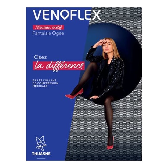 Thuasne Venoflex 2 Ogee Collant Noir Taille N3 1ut