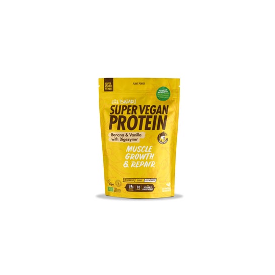 Iswari Super Vegan Fitness Protéine Banana Vanille 350g
