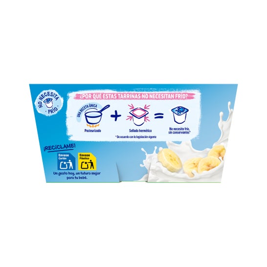 Dessert au lait de banane Nestlé 4uds