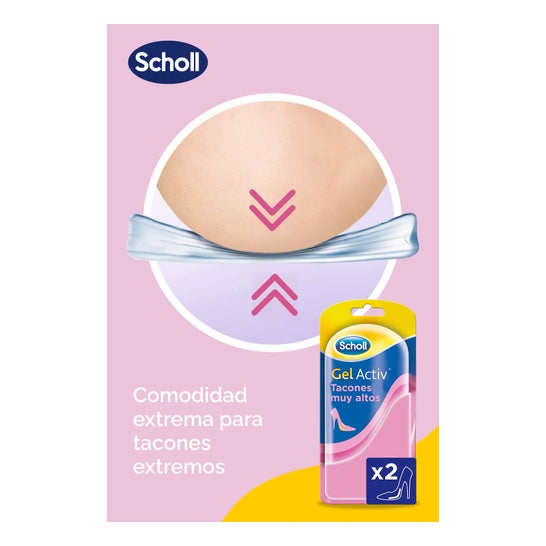 Scholl Activ Gel Talons très hauts 2pcs