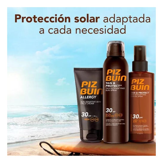 Piz Buin® Tan & Protect Huile de bronzage en spray SPF15 150ml Piz Buin® Tan & Protect Huile de bronzage en spray SPF15 150ml
