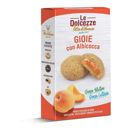 Le Dolcezze Pasta di Venezia Gioie Biscuits Abricot Sans Gluten 180g