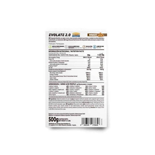 HSN Evolate 2.0 Whey Isolate CFM Turrón 500g