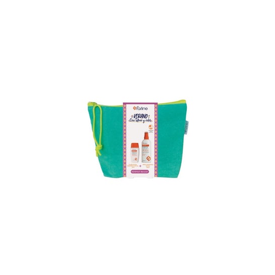 Farline Coffret Fluide Visage Pédiatrique SPF50+ 50 ml + Spray Pédiatrique SPF50+ 200 ml + Trousse