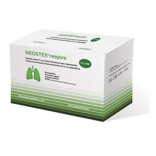 Neostex Respire Solution Stérile Chlorure Sodium 7% 30x5ml