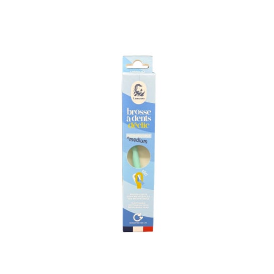 Lamazuna Brosse à Dents Moyenne Vert Pastel 1 ud