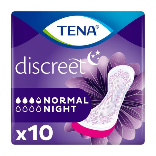 Tena Discreet Normal Night Protecteur 10uts
