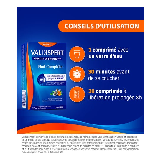 Valdispert Nuit Complète 30 Comprimés