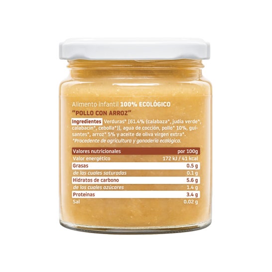 Smileat Potito Bio Saveur poulet avec riz 230g